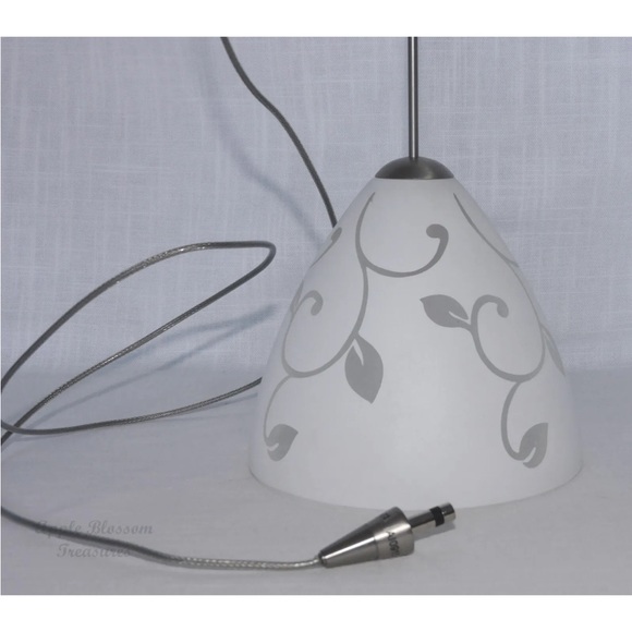 Besa Lighting 1XP-1779VN-SN Mia 12V Mini Pendant-Vine Glass-Sat Nickel-Disc Gl - Picture 6 of 14